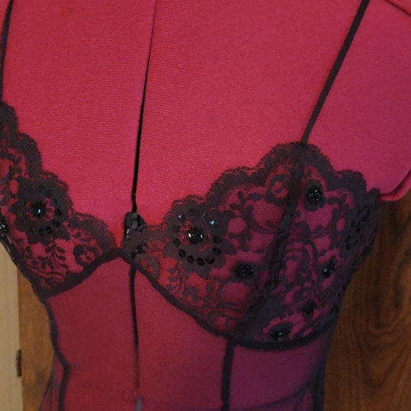 Victoria's Secret Black Mesh Sequin Embellished Set S - Picture 2 of 13